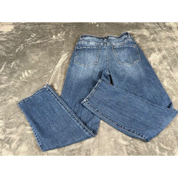 Democracy Jeans Womens 8 P Straight Ab Solution Mid Rise Dark Wash Stretch 28x29 - Picture 4 of 6